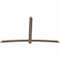 Ekena Millwork Bellingham Smooth Timber Gable Bracket, Douglas Fir, 108"W x 63"H x 1 1/2"D x 5 1/2"F, 14/12 Pitch GBW108X63X0206BEL00SDF - alternate 3